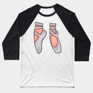 Silver Ballet Shoes Baseball T-Shirt